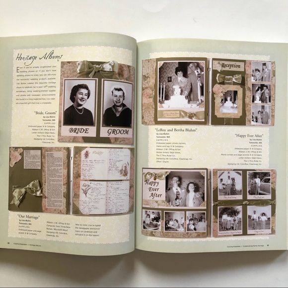 SCRAPBOOKING FAMILY HERITAGE BOOK - Picture 12 of 16